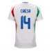 Maillot de foot Italie Federico Chiesa #14 Extérieur vêtements Europe 2024 Manches Courtes